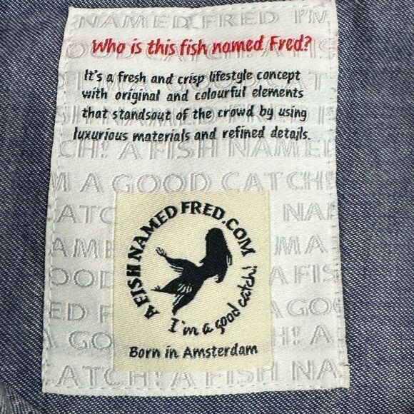 A Fish Named Fred button up shirt - Picture 6 of 8